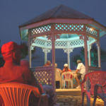 gazebo at night