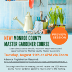Master Gardener preview session flyer